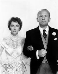 Father of the Bride photo print featuring Elizabeth Taylor and Spencer Tracy in 1950.