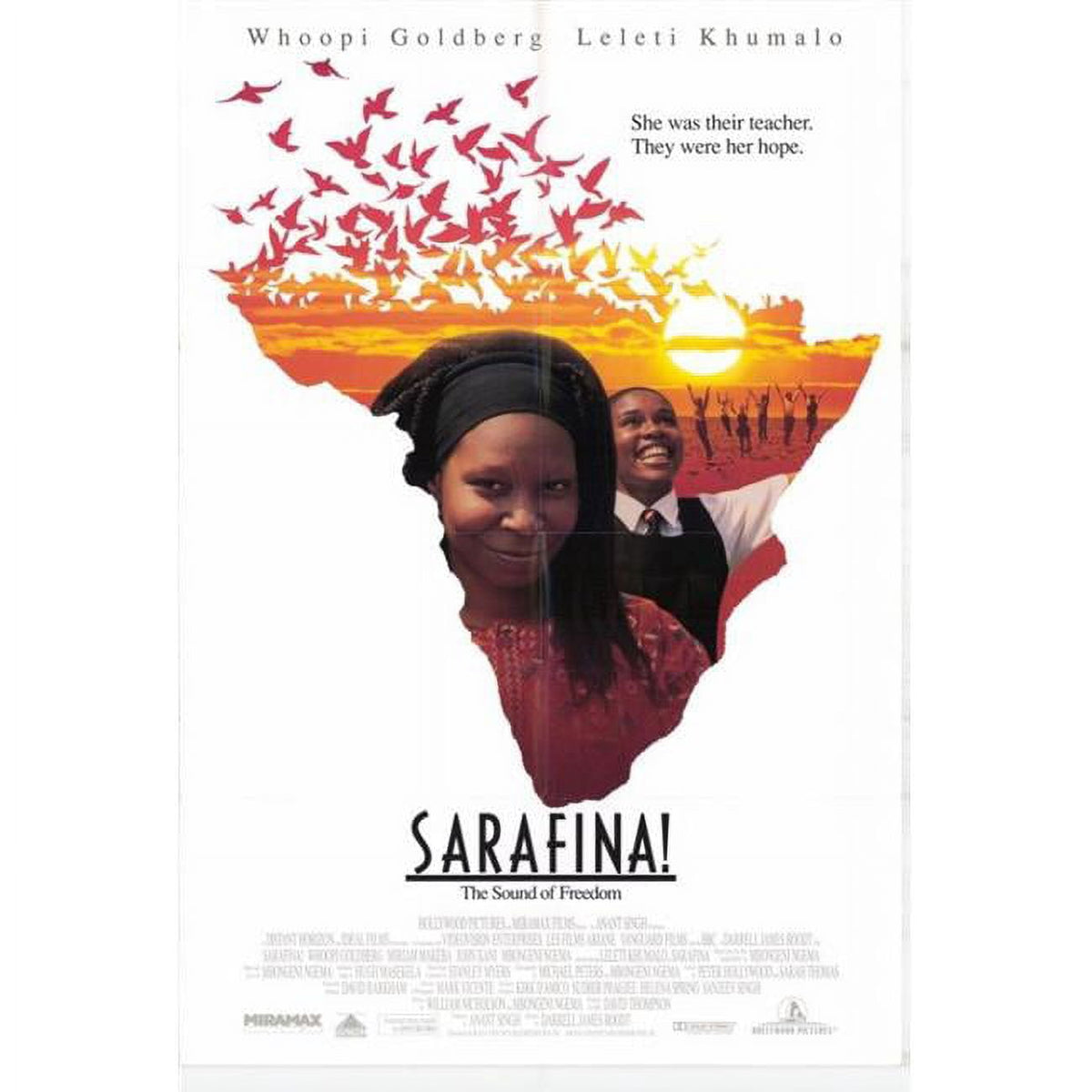 Sarafina! movie poster print in vibrant colors, size 27x40.