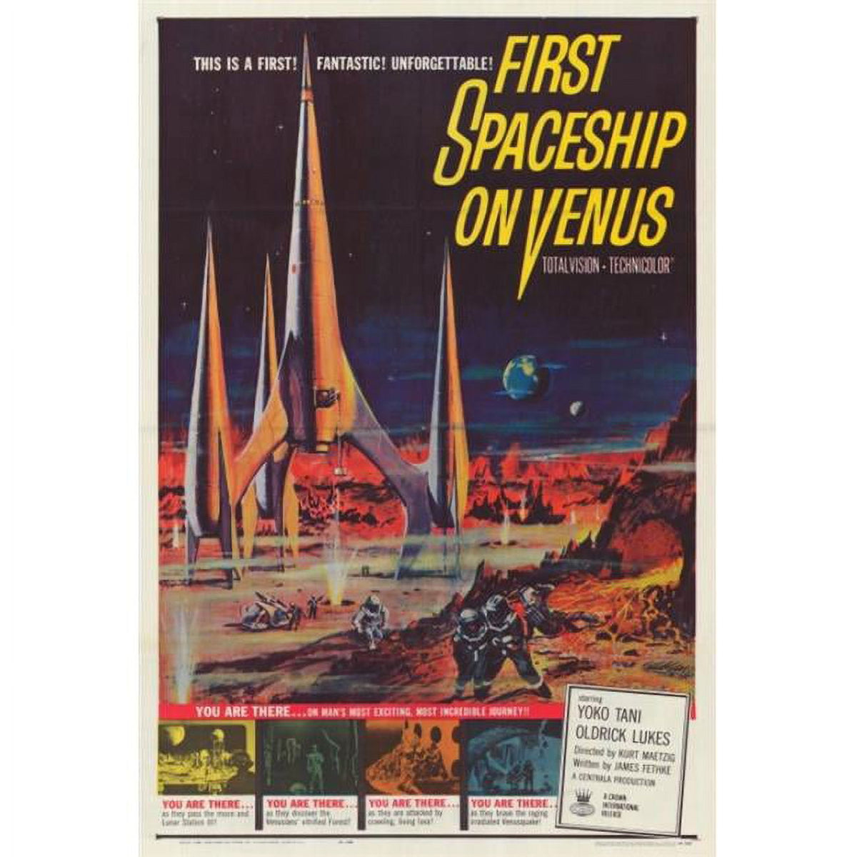 First Spaceship on Venus movie poster print in 27x40 size.