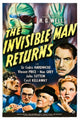 The Invisible Man Returns movie masterprint poster featuring Vincent Price and classic film elements.