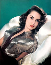 Janet Leigh vintage 1940s photo print, classic Hollywood decor.