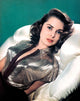 Janet Leigh vintage 1940s photo print, classic Hollywood decor.