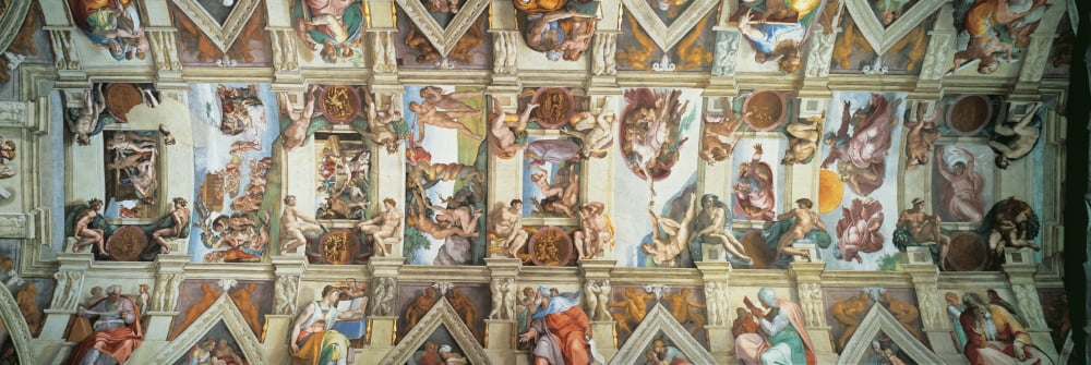 Sistine Chapel Poster Print showcasing the intricate artwork of Cappella Sistina