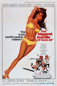 The Biggest Bundle Of Them All movie masterprint poster featuring Raquel Welch and Robert Wagner.