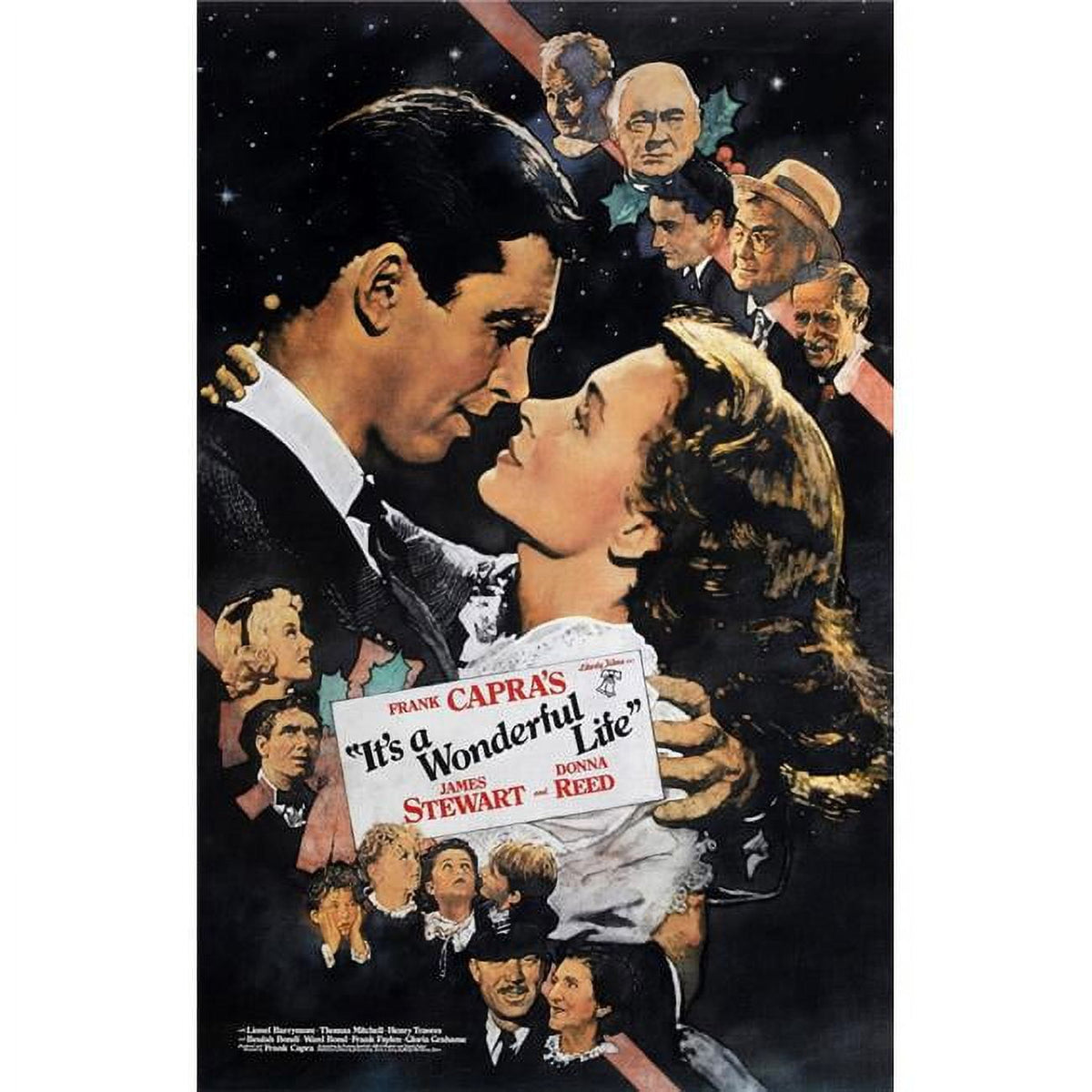 It's A Wonderful Life Movie Poster Masterprint showing classic holiday imagery.