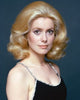 Catherine Deneuve in black dress with silver straps photo print