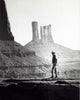 John Wayne on location in Utah photo print showcasing classic cinema.