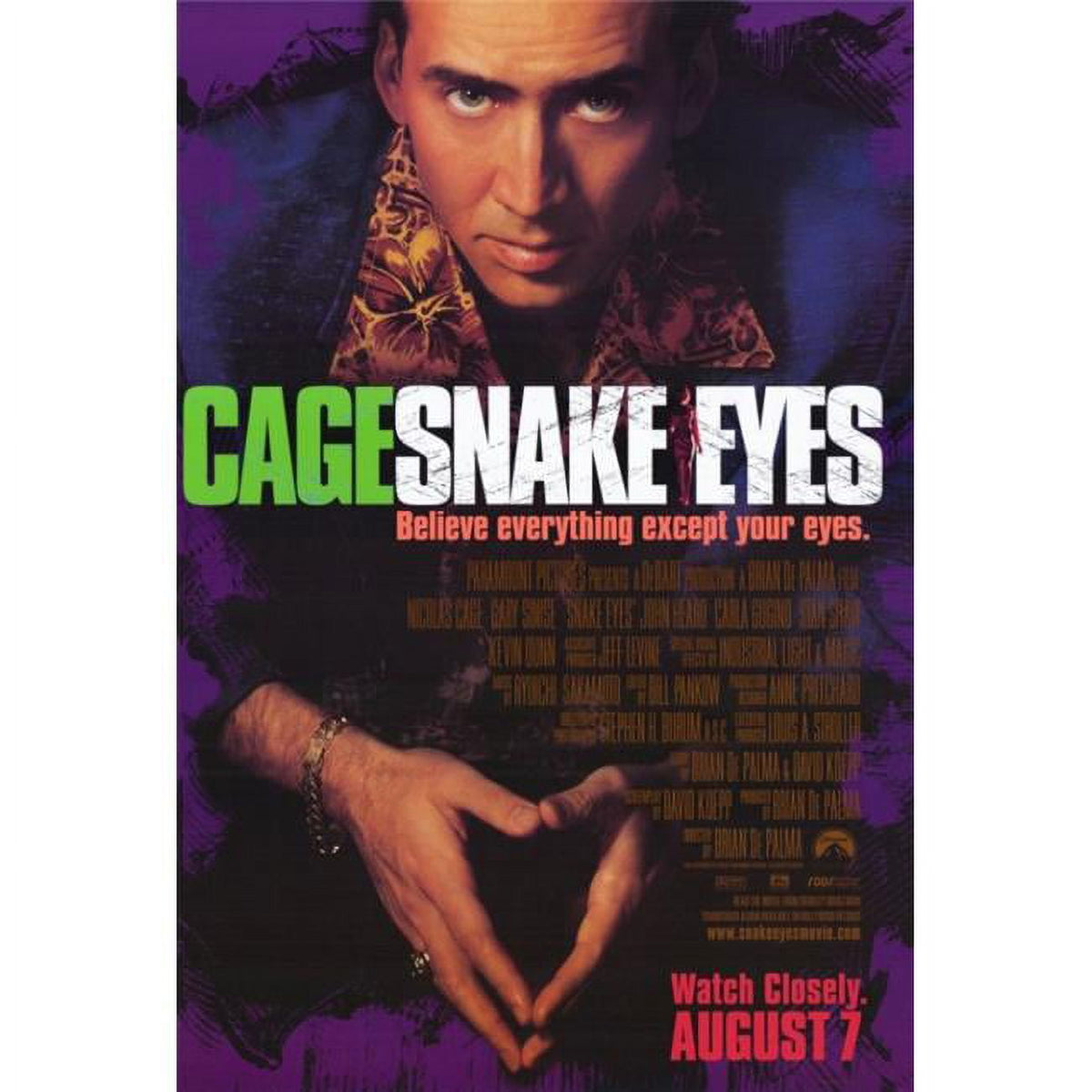 Snake Eyes Movie Poster Print - 27 x 40 inches