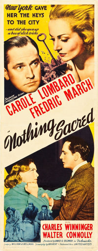 Nothing Sacred 1937 Movie Poster featuring Fredric March and Carole Lombard