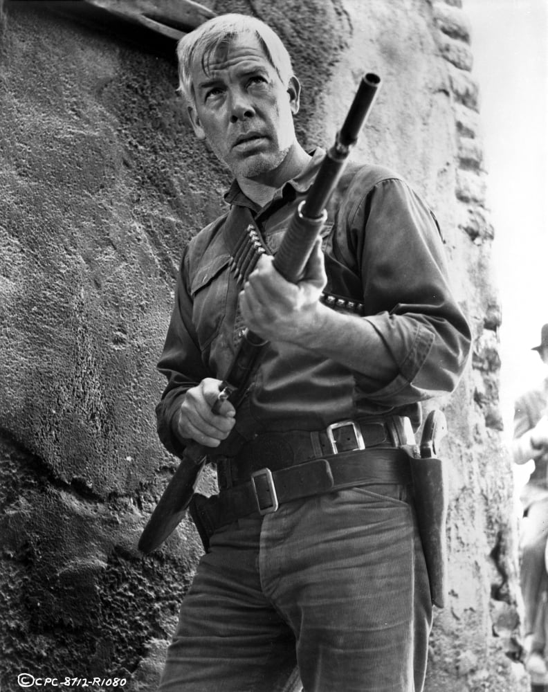 Lee Marvin film still photo print with a gun, 8 x 10.