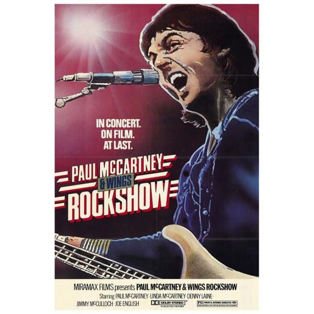 Rockshow Movie Poster Print 27x40 - vibrant rock and roll art.