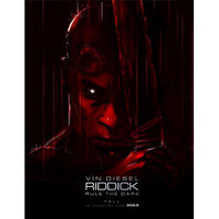 Riddick Movie Poster Print 27x40 inches - Sci-Fi Decor