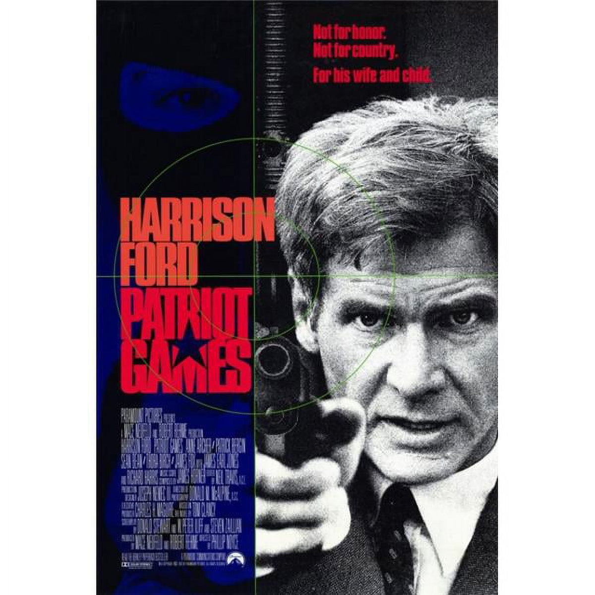 Patriot Games Movie Poster Print in 27x40 inches