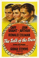 The Talk Of The Town movie poster featuring Cary Grant, Jean Arthur, and Ronald Colman.