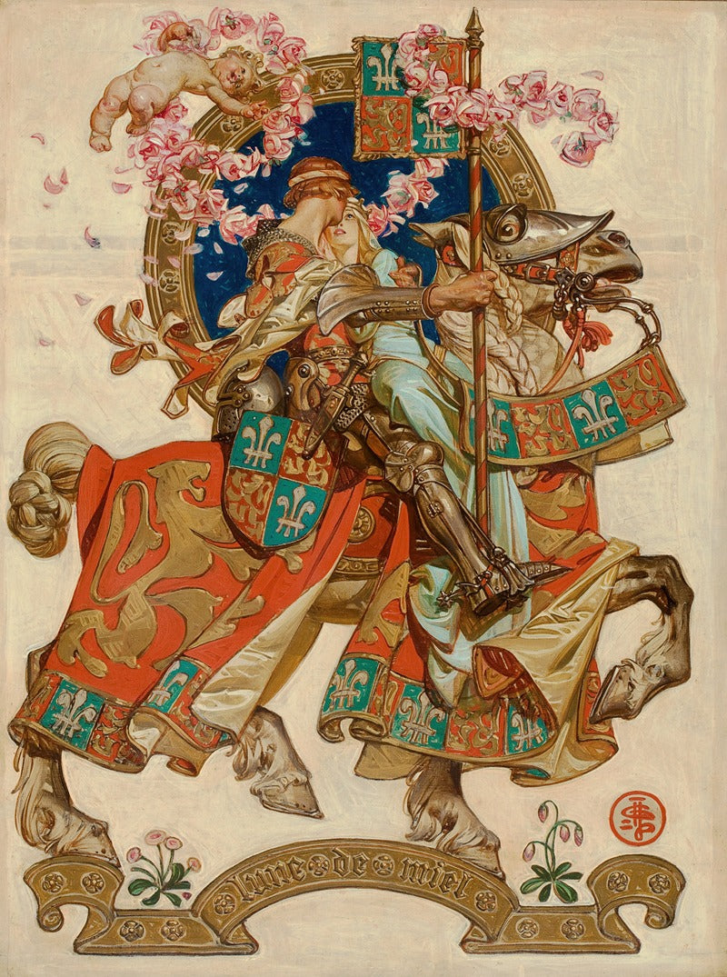 Honeymoon poster print by Joseph Christian Leyendecker - 18x24