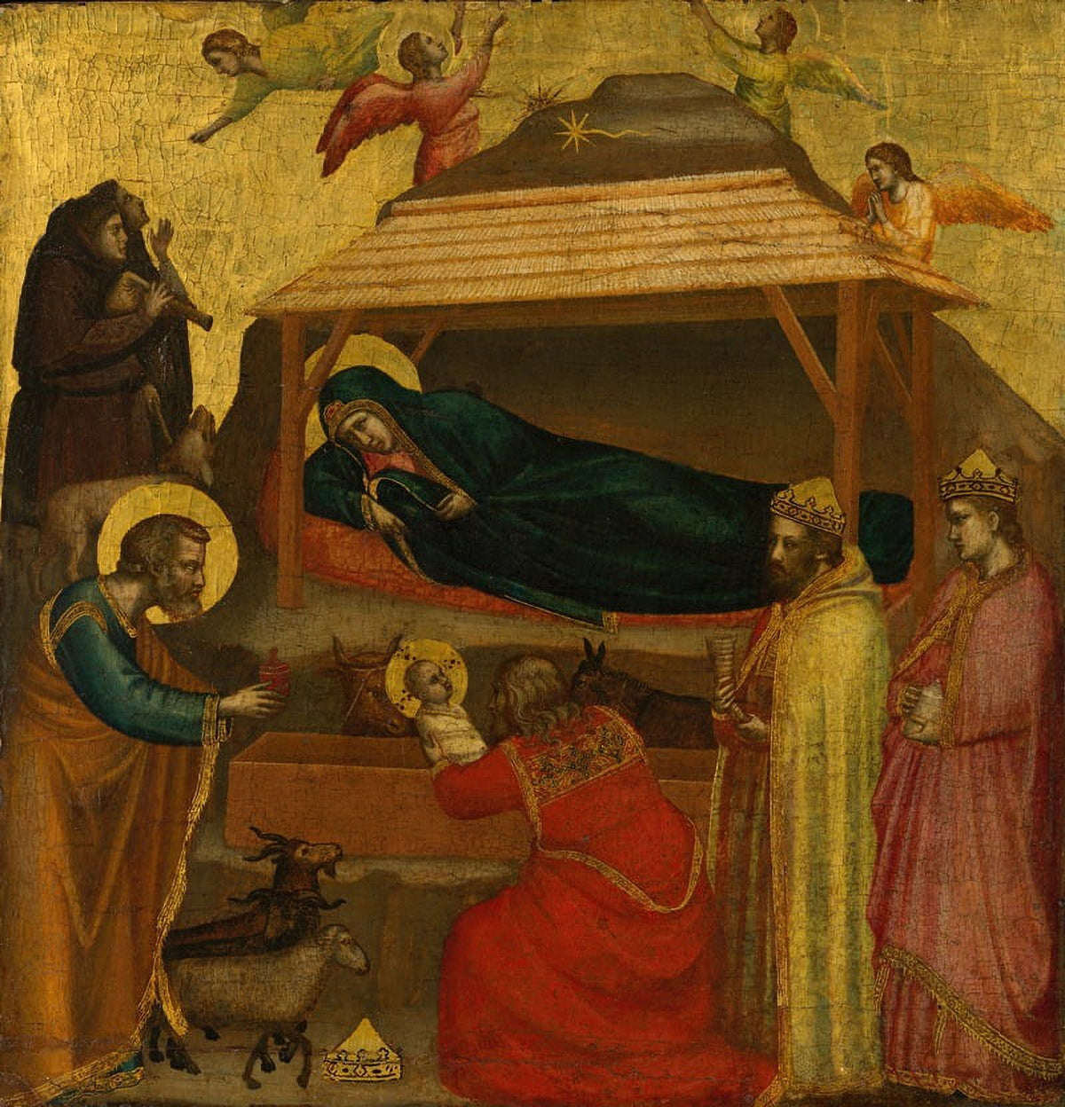 The Adoration of the Magi art print by Giotto di Bondone, available in multiple sizes.
