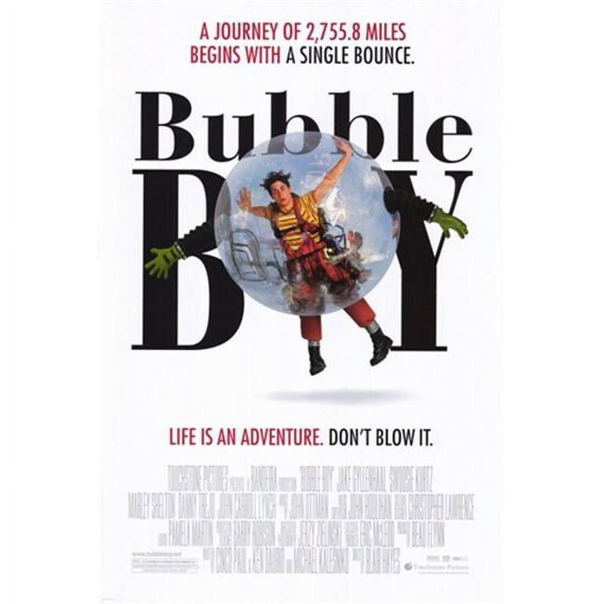 Bubble Boy Movie Poster 11x17 - Quirky and vibrant design.