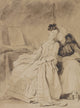 The Intimate Conversation Art Print by Jean-Honoré Fragonard, available in multiple sizes.
