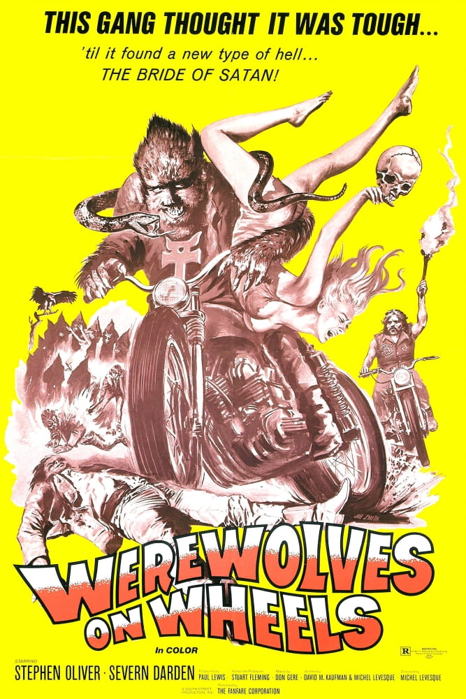 Werewolves on Wheels 1971 movie poster masterprint