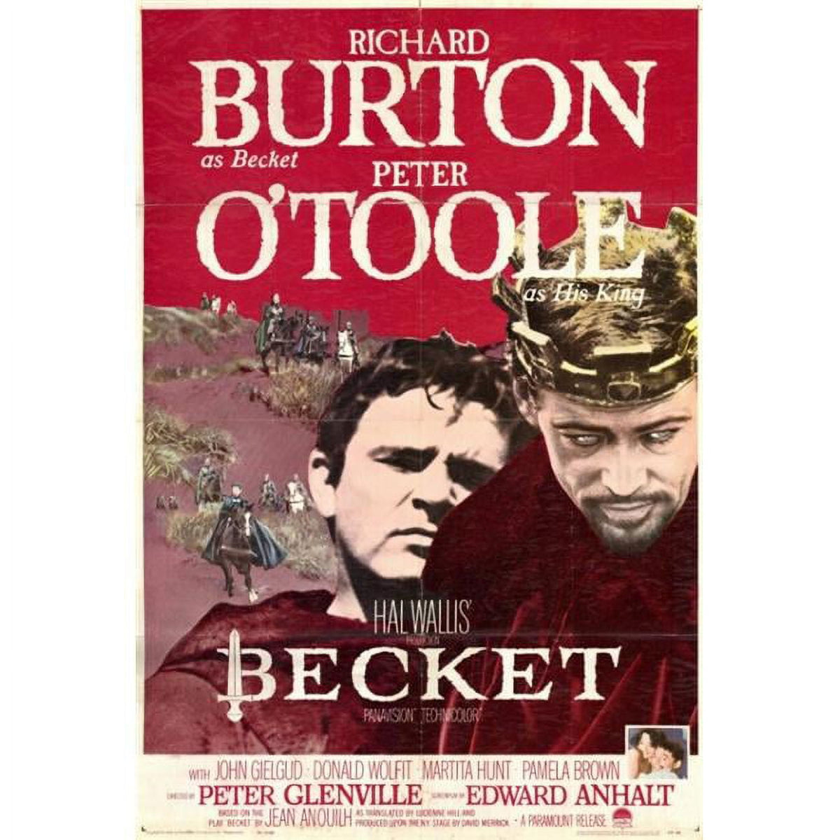 Becket Movie Poster Print 27 x 40 inches - Stunning cinematic artwork for film lovers.