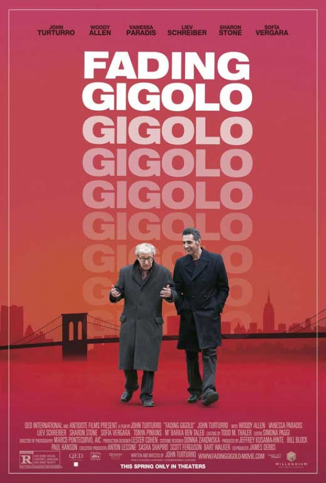 Fading Gigolo movie poster print 11x17
