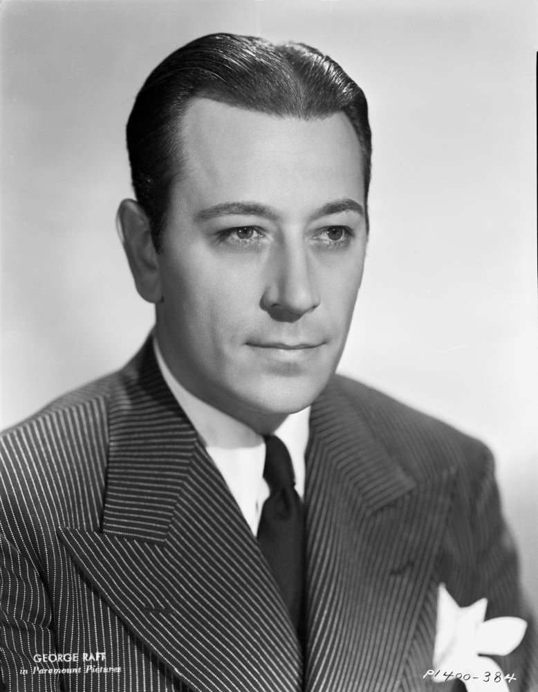 George Raft classic photo print in suit and tie