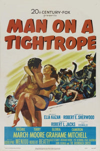 Man on a Tightrope Movie Poster 11x17 print featuring classic cinema design.