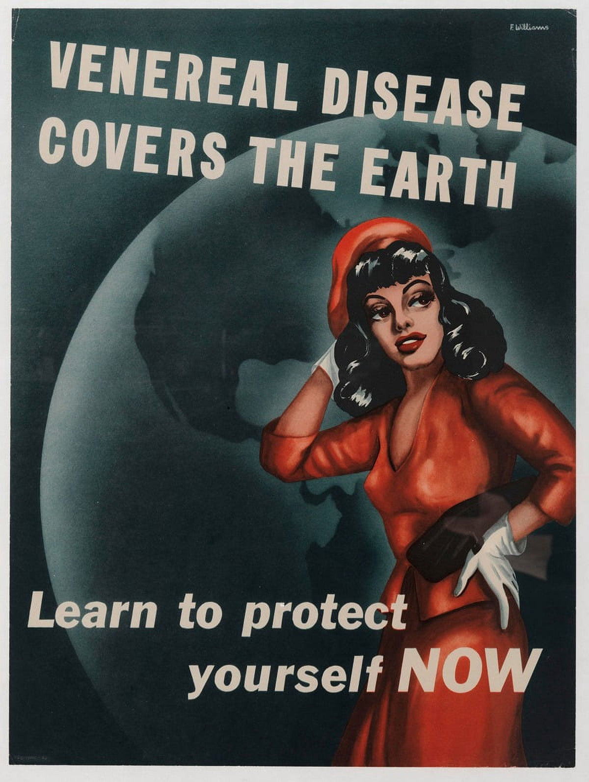 Veneral Disease Covers the Earth Poster Print by Florence White Williams