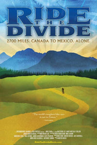Ride the Divide Movie Poster 11x17 print featuring adventure theme.