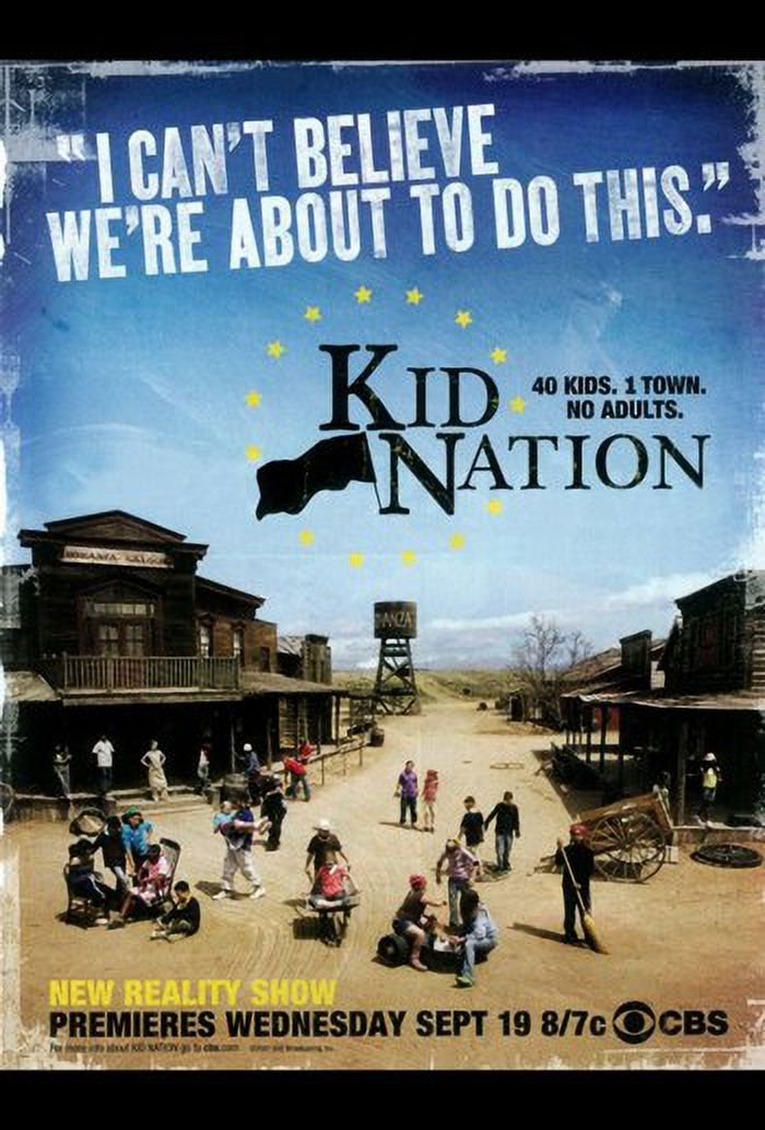 Kid Nation Movie Poster 11x17 print featuring vibrant colors and adventurous theme.