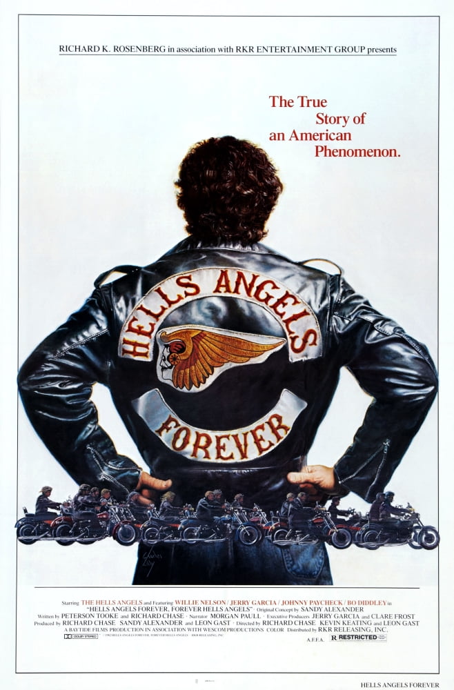 Hells Angels Forever Fine Art Poster Print featuring motorcycle club theme.