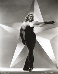 Anita Ekberg classic portrait photo print with star background