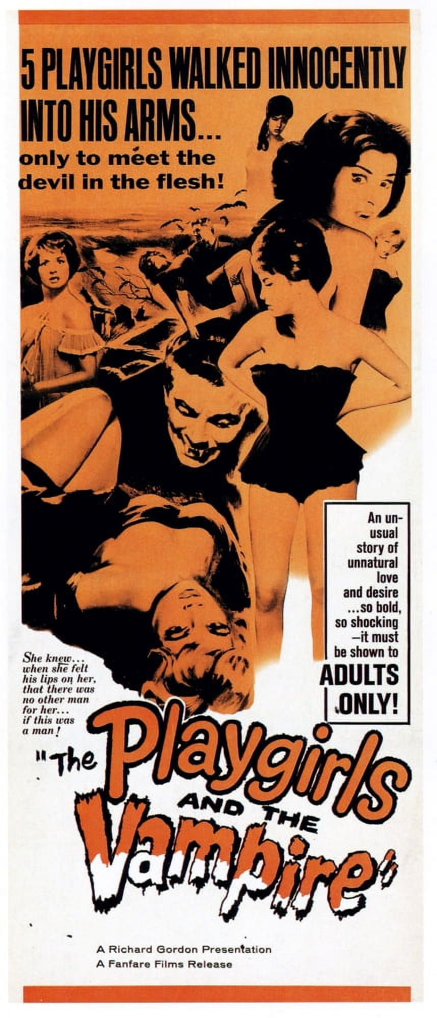 The Playgirls and the Vampire 1963 movie poster art print