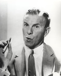 George Burns smoking a cigar in tuxedo photo print