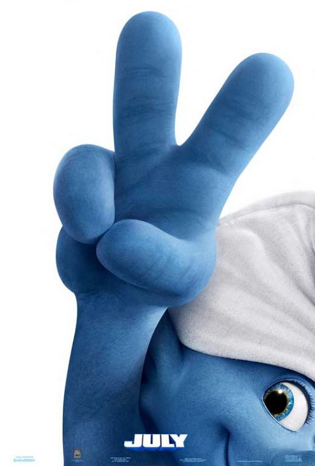 The Smurfs 2 Movie Poster 11x17 print featuring colorful characters.