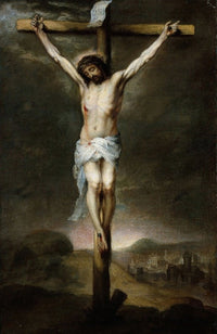 The Crucifixion art poster print by Bartolomé Estebán Murillo