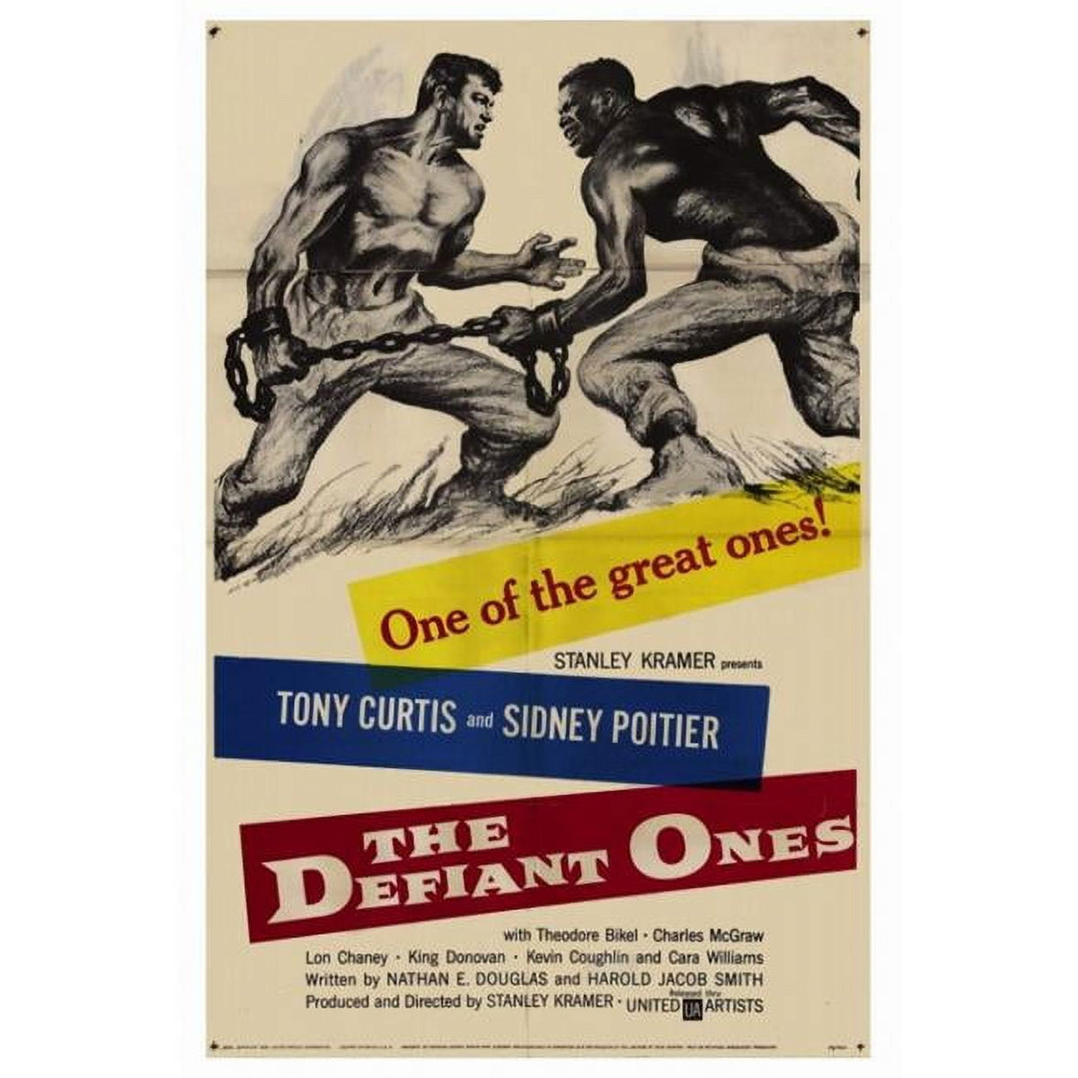 The Defiant Ones movie poster print in 27x40 size.