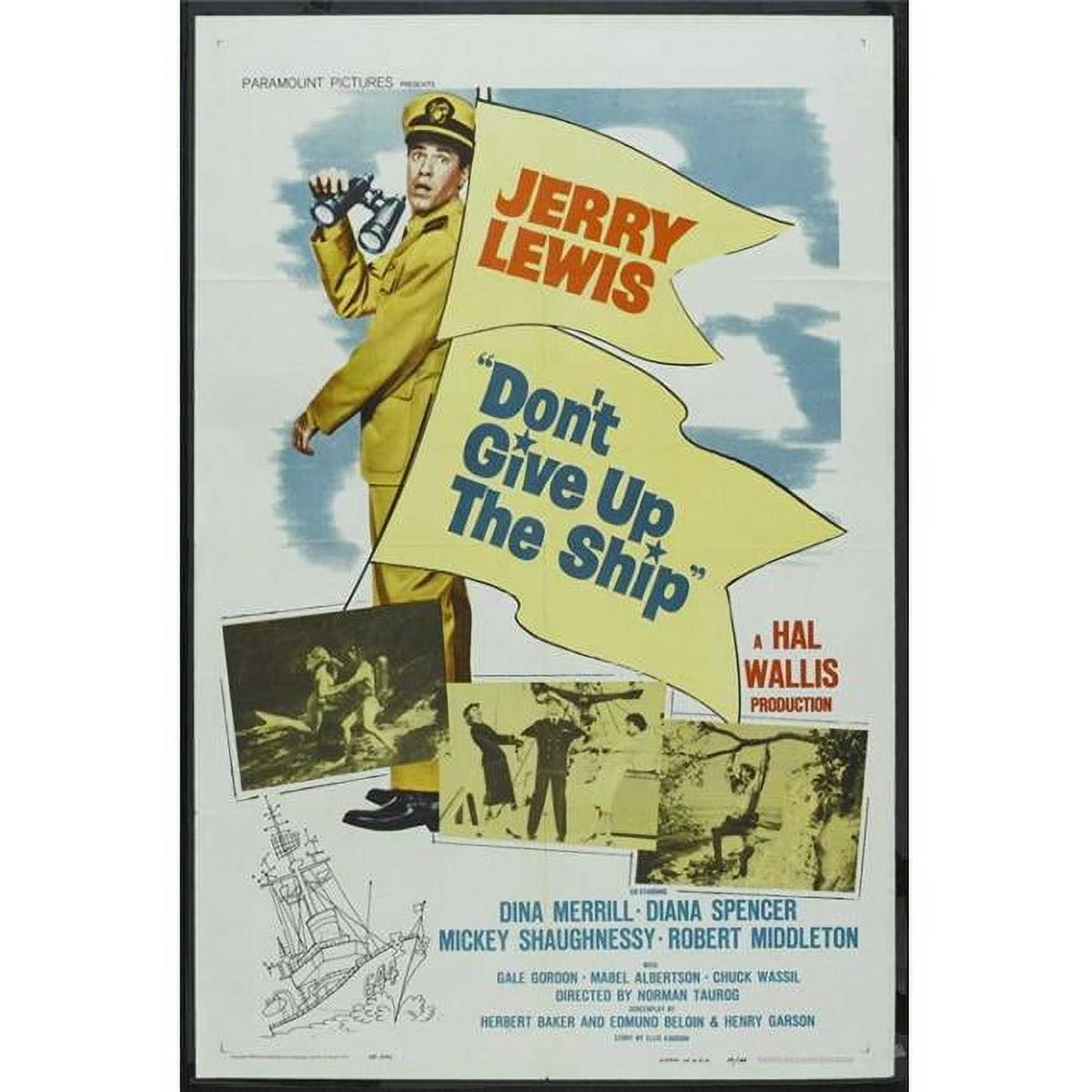 Don't Give Up the Ship movie poster print in vibrant colors.