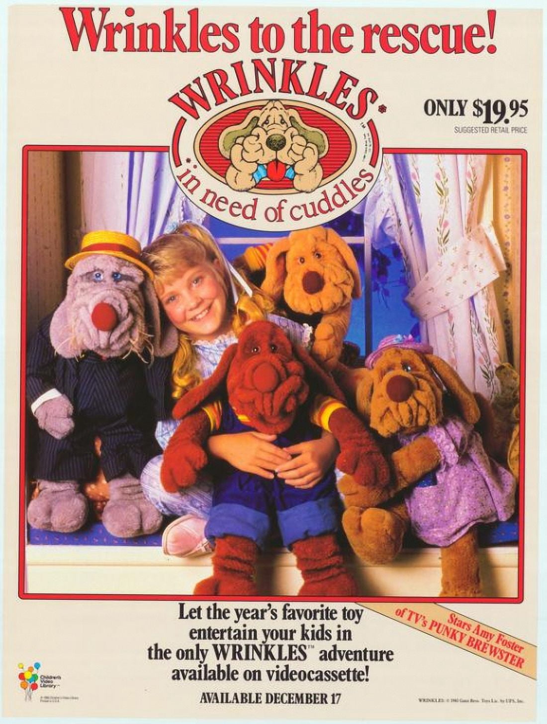 Wrinkles In Need of Cuddles Movie Poster 11x17