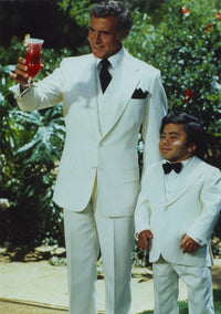 Fantasy Island Mr. Roarke and Tattoo in white suits photo print