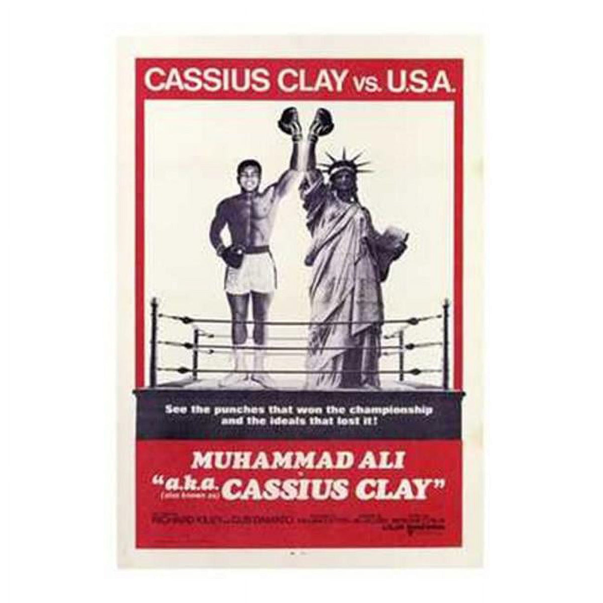 Aka Cassius Clay Movie Poster - 11x17 Print showcasing Muhammad Ali's legacy.