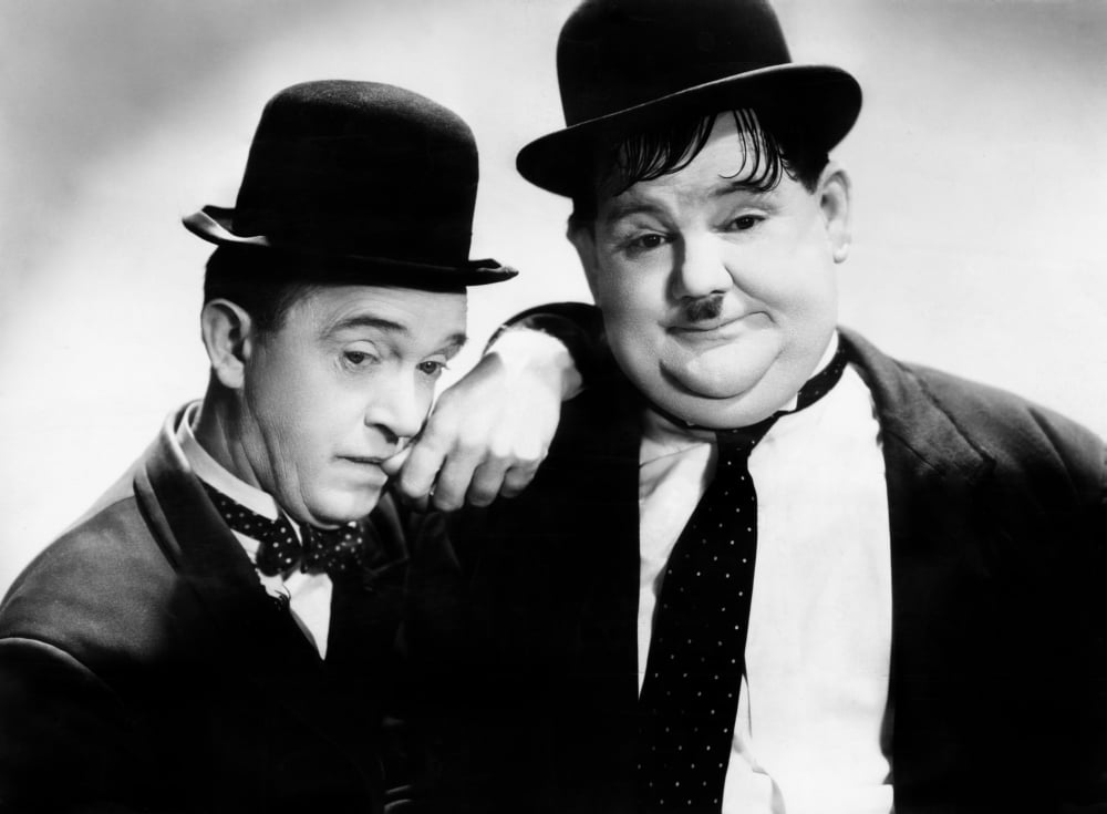 Laurel & Hardy classic photo poster print from the 1930s.