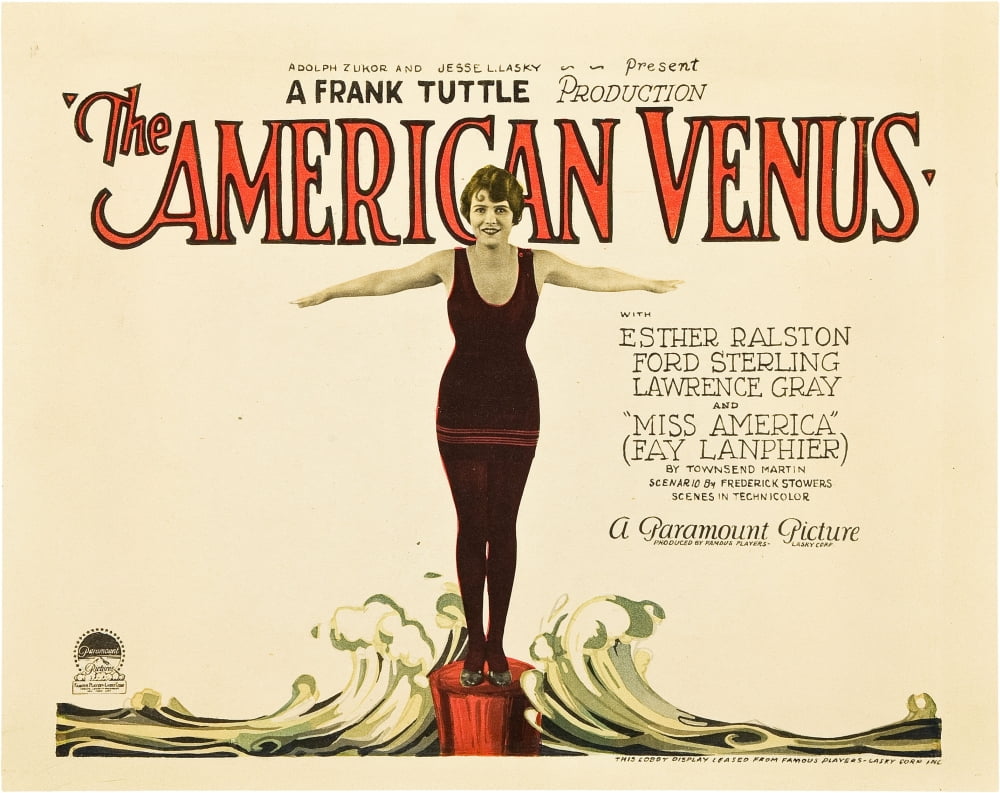 The American Venus Movie Masterprint Poster Print featuring Esther Ralston, vintage 1926 film artwork.