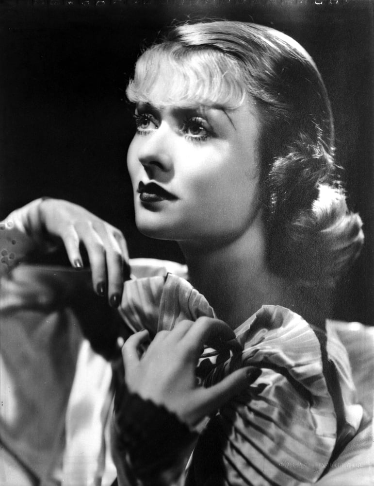 A Portrait of Constance Bennett Photo Print showcasing classic Hollywood elegance.
