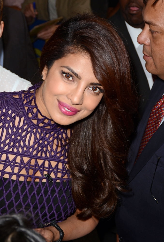 Priyanka Chopra candid photo print from Good Morning America, September 25, 2015.