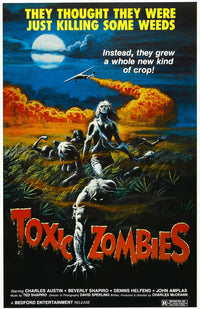 Toxic Zombies Fine Art Poster Print showcasing horror art