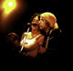 Bob Dylan and Joan Baez performing live on stage photo print