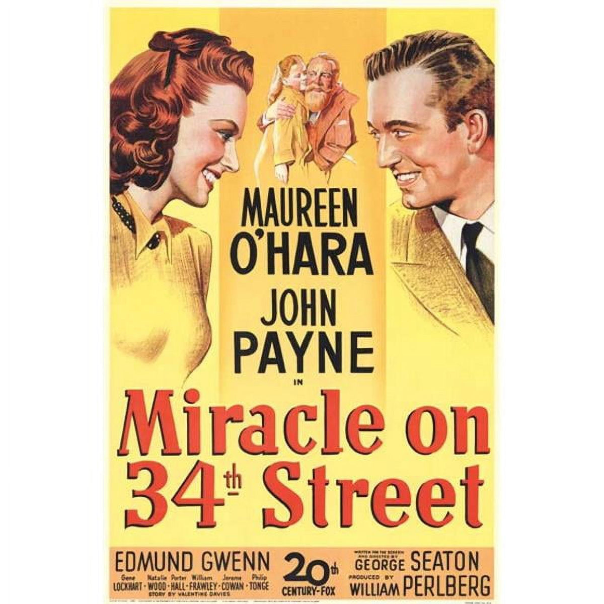 Miracle on 34th Street Movie Poster Print 27x40