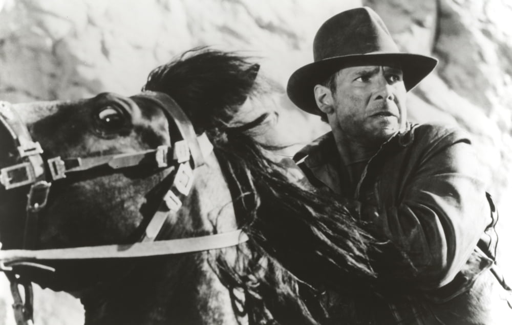Indiana Jones film still photo print, classic cinema art.