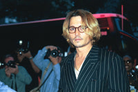 Johnny Depp at Once Upon A Time in Mexico premiere print by Janet Mayer